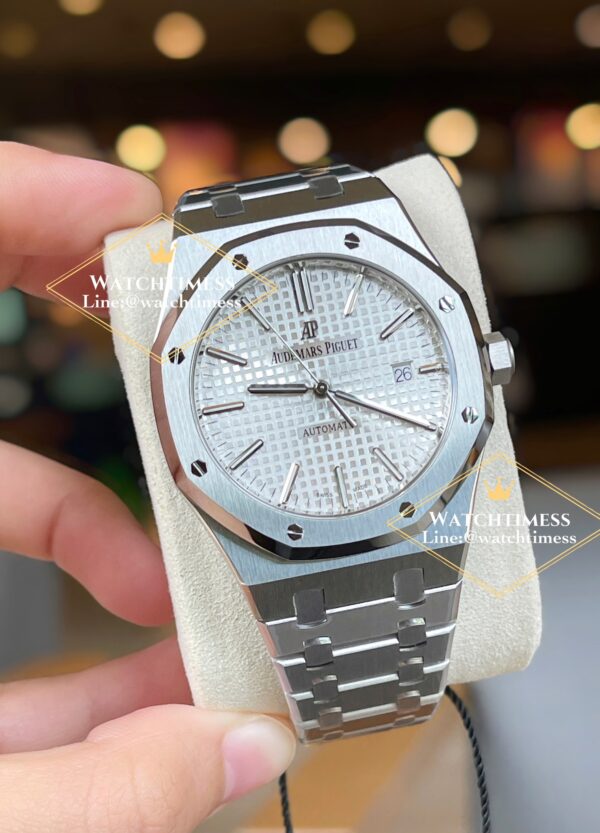 ️AP Royal Oak 41mm. Silver Dial Ref.15400ST ZF Factory  1:1 Best Edition - Image 3