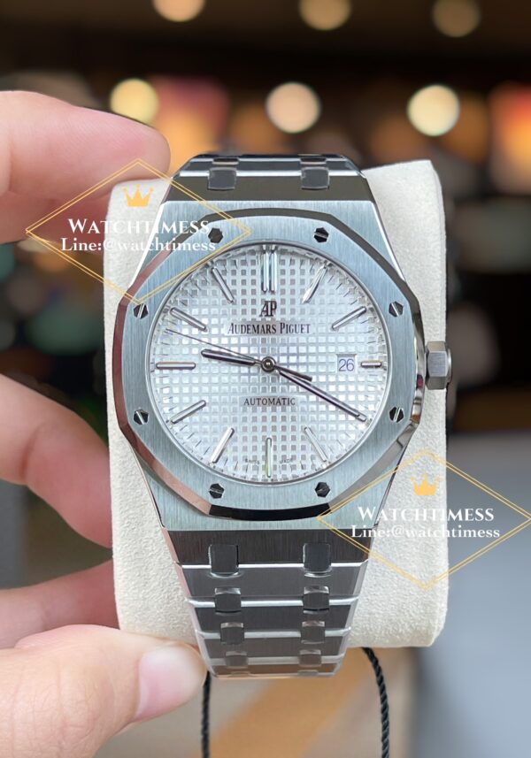 ️AP Royal Oak 41mm. Silver Dial Ref.15400ST ZF Factory  1:1 Best Edition
