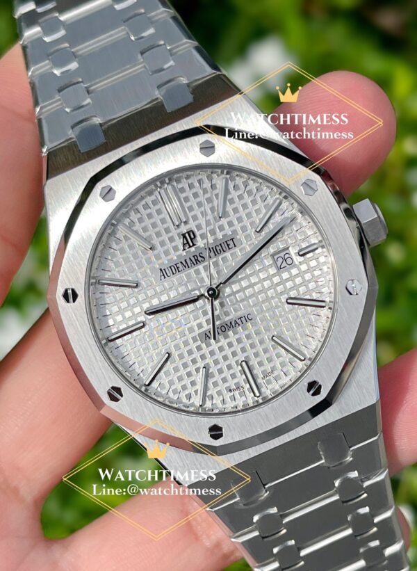 ️AP Royal Oak 41mm. Silver Dial Ref.15400ST ZF Factory  1:1 Best Edition - Image 9
