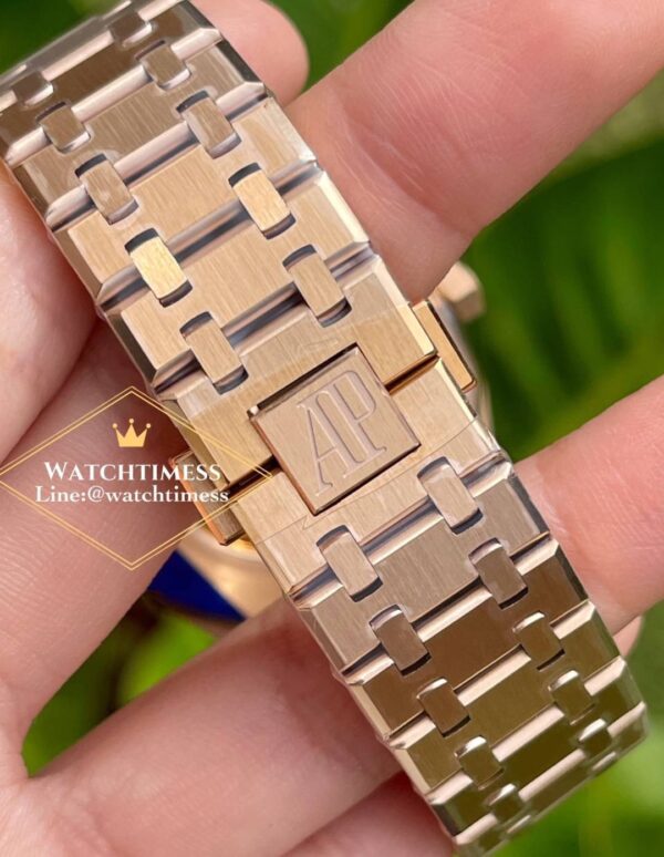 AP ROYAL OAK 41mm. Rosegold Blue Dial Ref.15400OR ZF Factory 1: 1 Best Edition - Image 8
