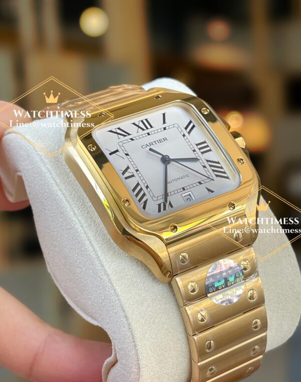 Cartier Santos Full Yellowgold 39.8mm. Ref.WGSA0029 BV Factory - Image 4