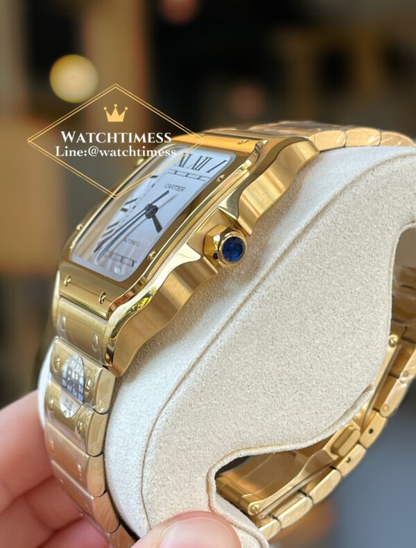Cartier Santos Full Yellowgold 39.8mm. Ref.WGSA0029 BV Factory - Image 5