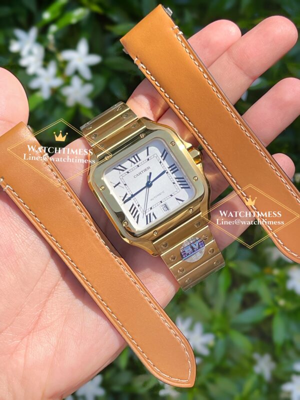 Cartier Santos Full Yellowgold 39.8mm. Ref.WGSA0029 BV Factory - Image 6