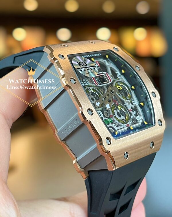 ️Richard Mille RM11-03 Rosegold Black Rubber KU Factory - Image 6