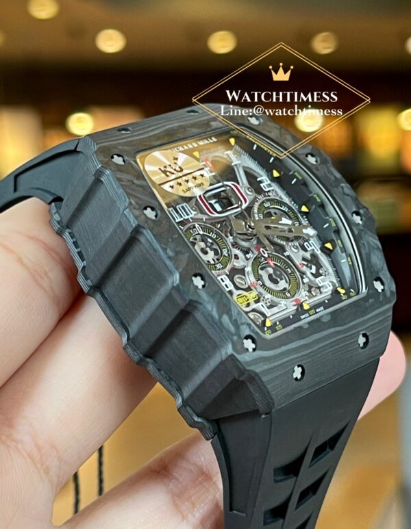 Richard Mille RM11-03 Black Carbon Fiber Rubber KU Factory - Image 4