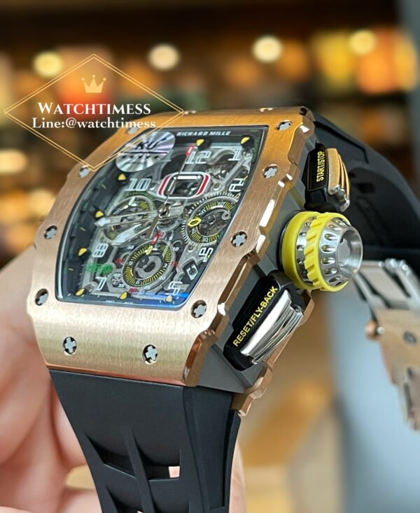 ️Richard Mille RM11-03 Rosegold Black Rubber KU Factory - Image 5