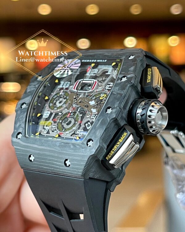 Richard Mille RM11-03 Black Carbon Fiber Rubber KU Factory - Image 5