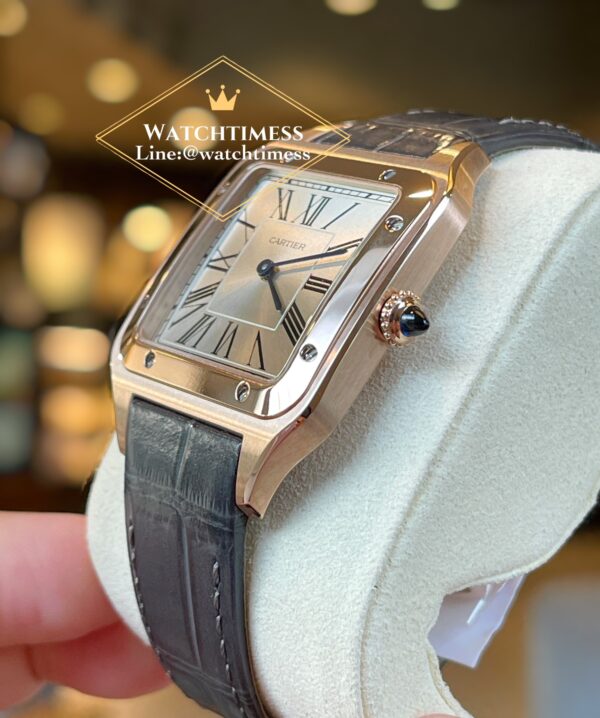 Cartier Santos Dumont Rosegold Large 43.5 x 31.4mm. Silver Dial CRWGSA0021 1:1 F1 Factory - Image 5