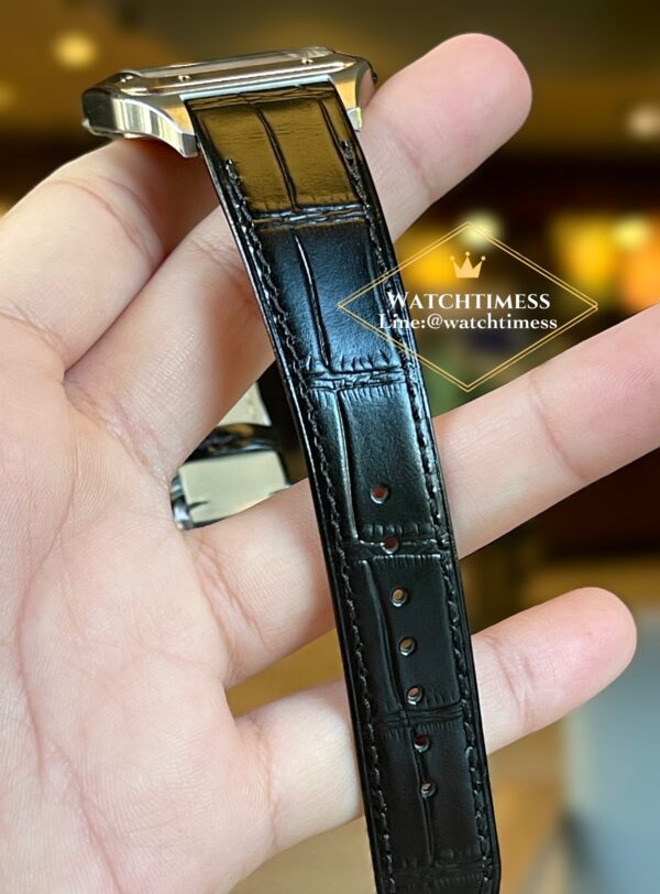 Cartier Santos Dumont Twotone Rosegold 46.6 x 33.9mm. Silver Dial CRW2SA0012 1:1 F1 Factory - Image 7