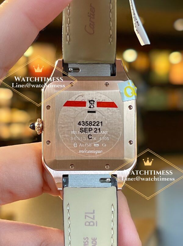 Cartier Santos Dumont Rosegold Large 43.5 x 31.4mm. Silver Dial CRWGSA0021 1:1 F1 Factory - Image 9