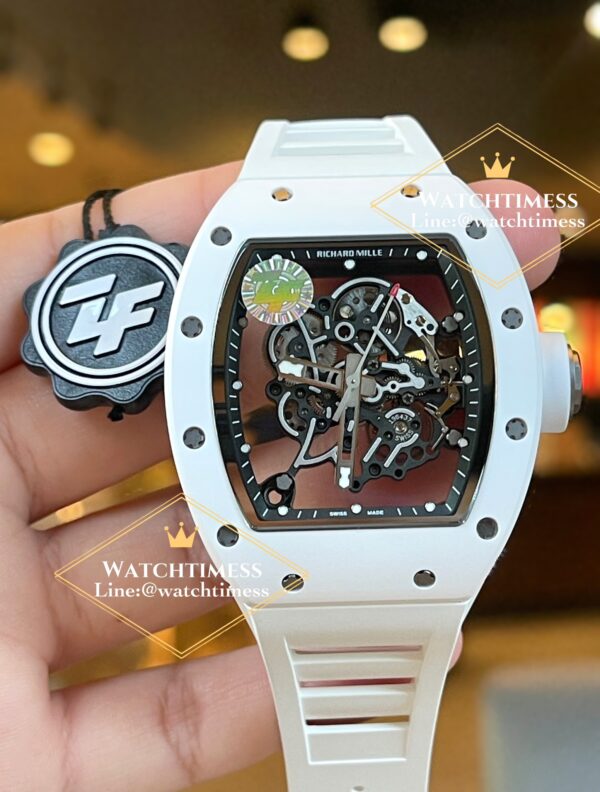 Richard Mille Rm055 Bubba Watson White Ceramic ZF V.2 Factory