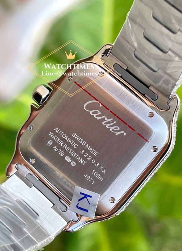 Cartier Santos100 Full Diamond 40mm. Ref.WSSA0018 TW Factory - Image 11