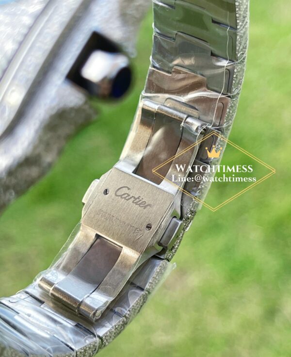 Cartier Santos100 Full Diamond 40mm. Ref.WSSA0018 TW Factory - Image 10