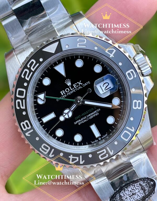 Rolex GMT Master II Black/Grey ‘Bruce Wayne’ Clean v.3 Factory Ref.126710GRNR ( New2024 ) - Image 7