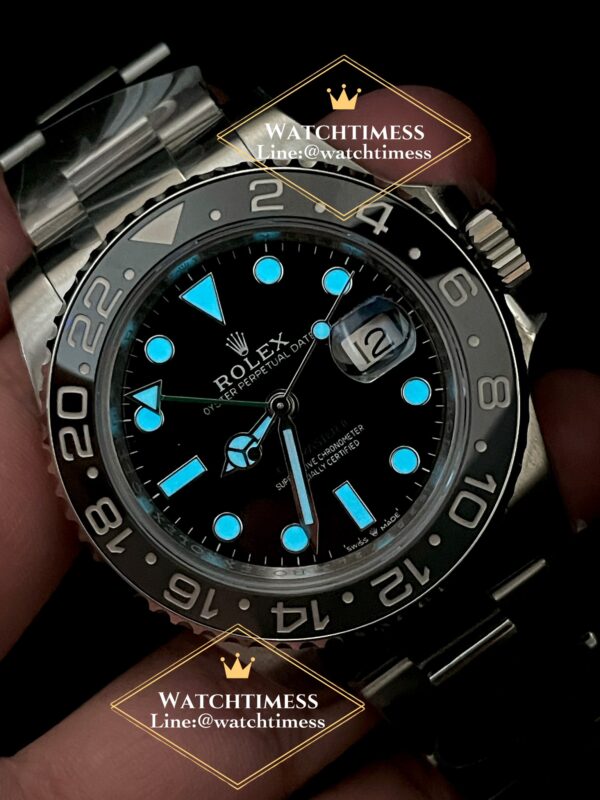 Rolex GMT Master II Black/Grey ‘Bruce Wayne’ Clean v.3 Factory Ref.126710GRNR ( New2024 ) - Image 13