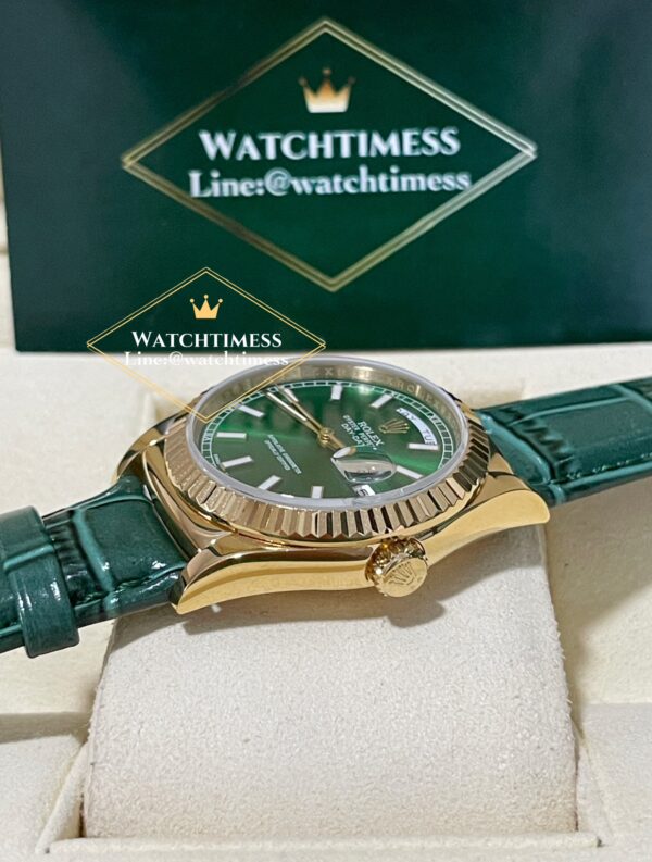 Rolex Day-Date Green Dial Yellowgold 36mm. Ref.118138 BP Factory - Image 6