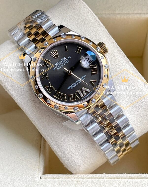 ️Rolex Datejust Grey Roman 31mm. 2K Yellow Gold Jubilee Ref.278343 EW Factory - Image 4