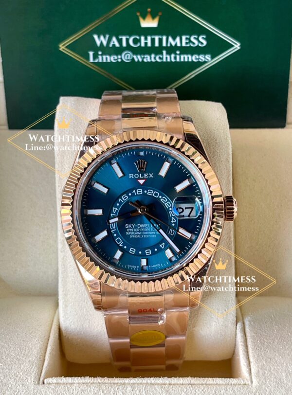 Rolex Sky-Dweller Blue Dial Rosegold 42mm. Ref.336935 Noob Factory v.2 - Image 3