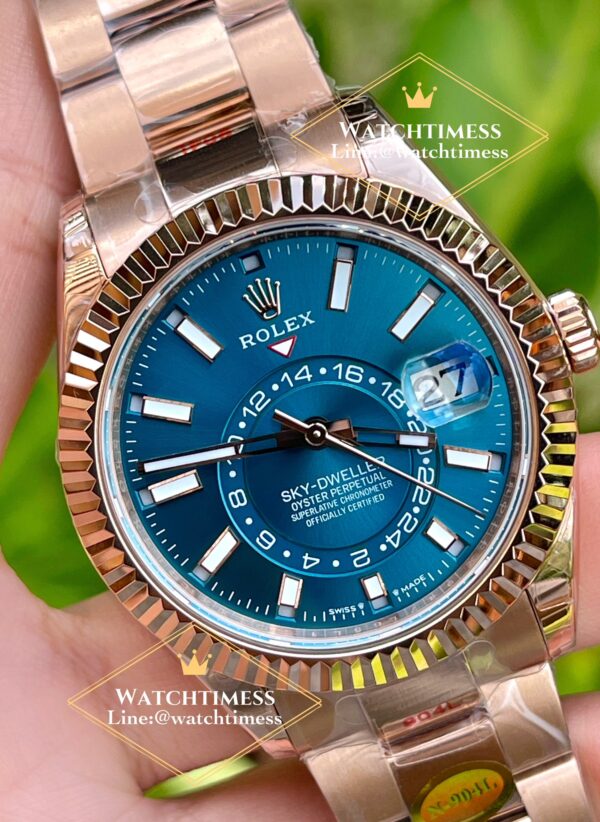 Rolex Sky-Dweller Blue Dial Rosegold 42mm. Ref.336935 Noob Factory v.2