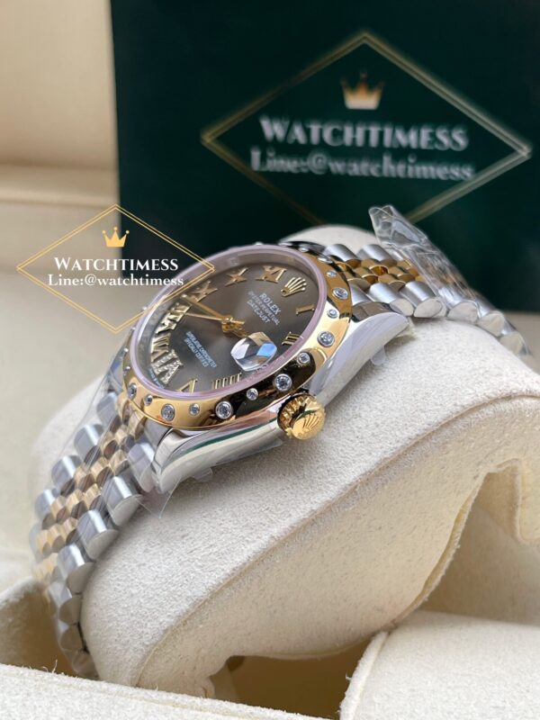 ️Rolex Datejust Grey Roman 31mm. 2K Yellow Gold Jubilee Ref.278343 EW Factory - Image 6