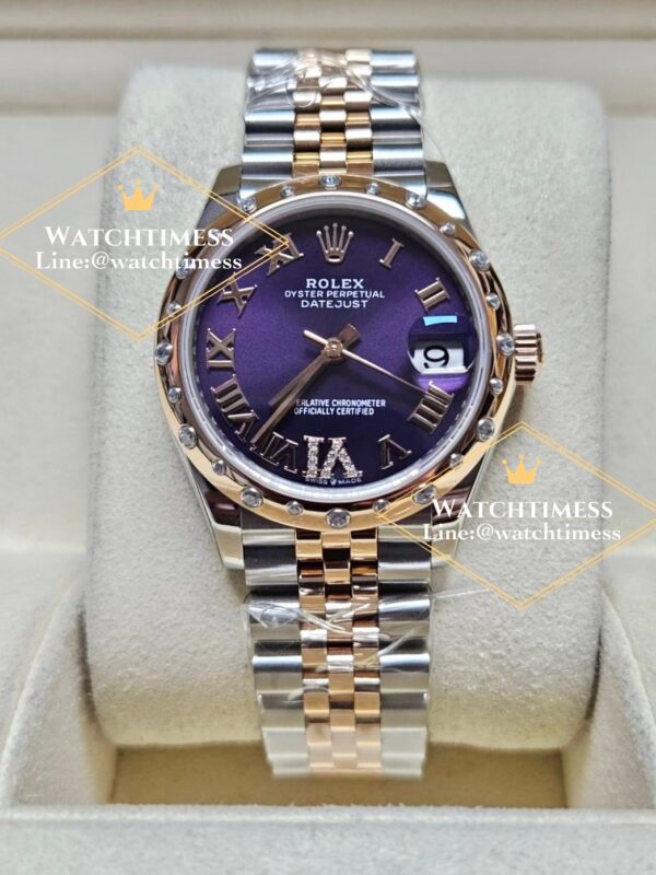 Rolex Datejust Purple Roman 31mm. 2K Rosegold Jubilee Ref.178341 EW Factory