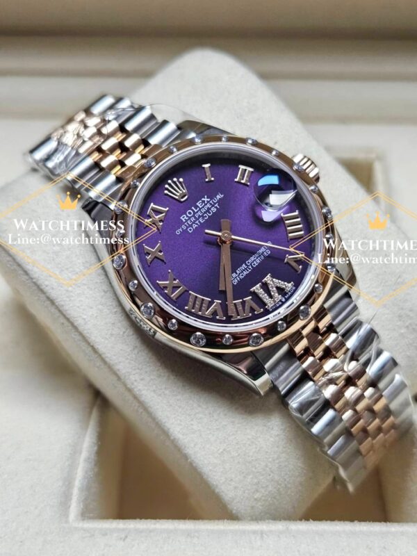 Rolex Datejust Purple Roman 31mm. 2K Rosegold Jubilee Ref.178341 EW Factory - Image 3