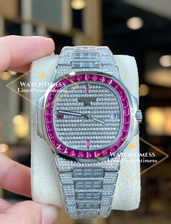 Patek Philippe 5711 Full Diamond Pink Custom TW Factory