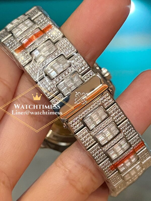 Patek Philippe 5711 Full Diamond Green Custom TW Factory - Image 12