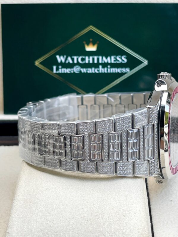 Patek Philippe 5711 Full Diamond Pink Custom TW Factory - Image 11
