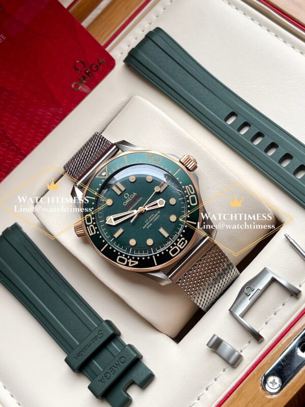Omega Seamaster 2025 Diver 300M in Titanium Bronze Gold Green Dial VSF Factory - Image 3