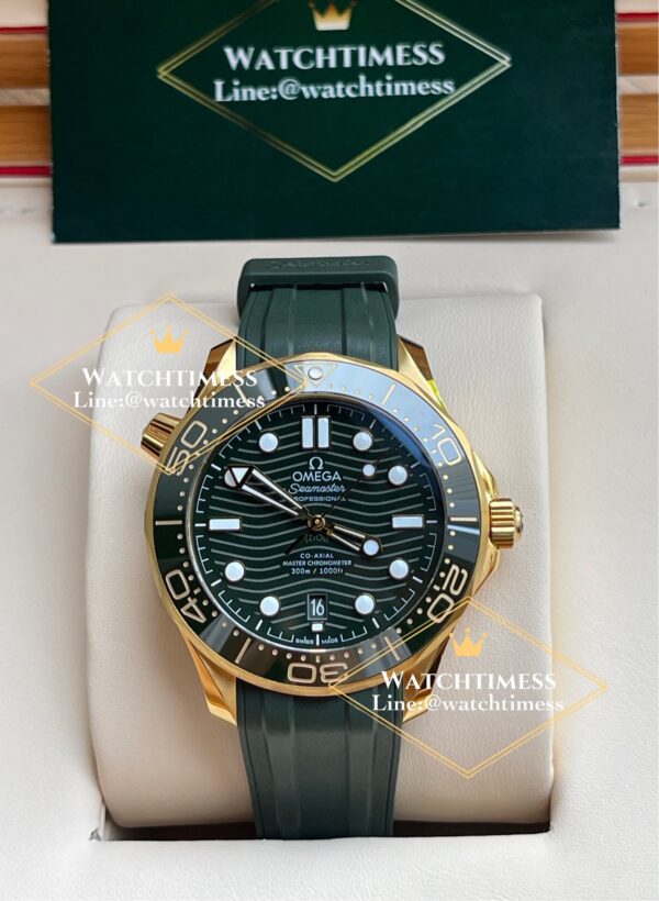 Omega Seamaster 2025 Green Dial Moonshine Yellow Gold VSF Factory - Image 5