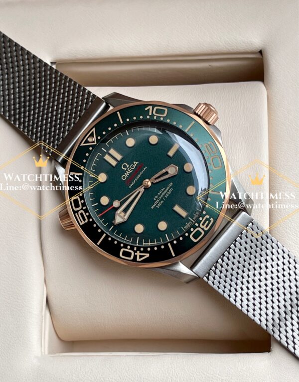 Omega Seamaster 2025 Diver 300M in Titanium Bronze Gold Green Dial VSF Factory - Image 6