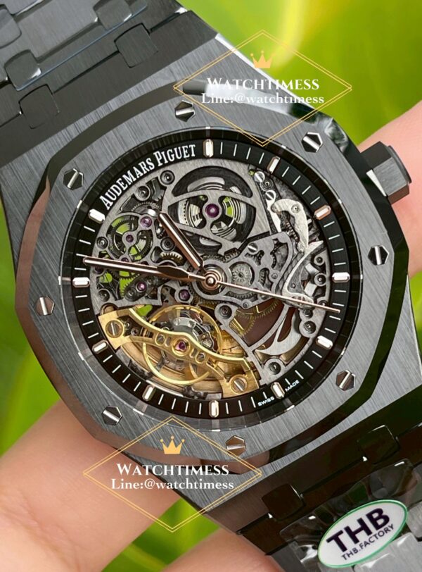 Audemars Piguet Royal Oak 15416CE Black Ceramic Skeleton THB Factory - Image 4