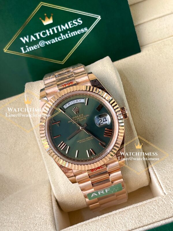 Rolex Day-Date 40mm. Green Dial Rose Gold Ref.228235 AR Factory - Image 5