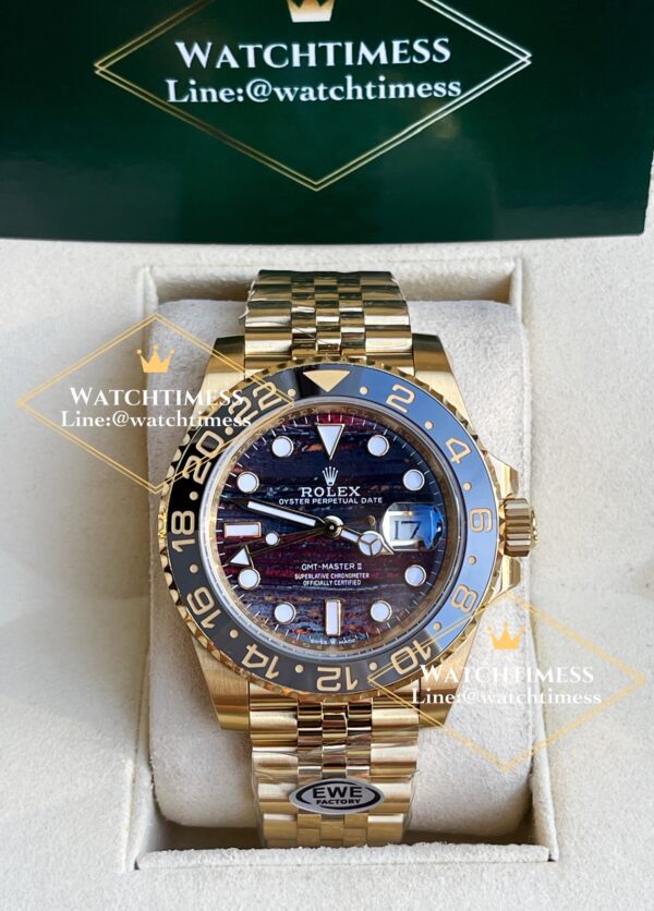 Rolex GMT-Master II “Tiger Iron” Yellow Gold Ref. 126718GRNR EWE Factory - Image 3
