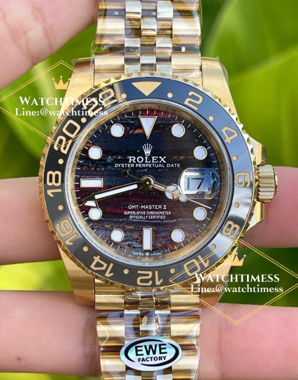 Rolex GMT-Master II “Tiger Iron” Yellow Gold Ref. 126718GRNR EWE Factory - Image 4