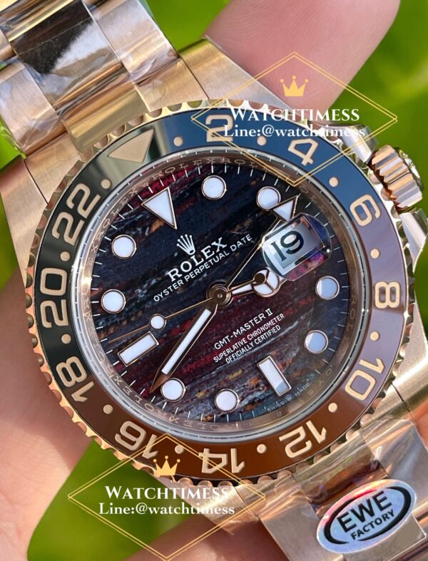 Rolex GMT‑Master II “Tiger Iron Dial” Ref.126715CHNR EWE Factory - Image 3