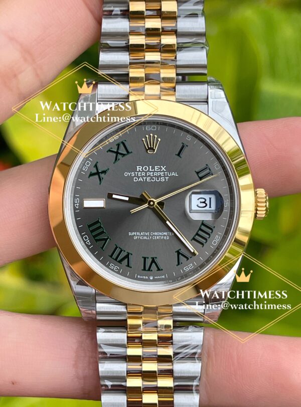 ️Rolex Datejust Wimbledon 41mm. Yellow Gold Ref.126300 Vsf Factory - Image 5