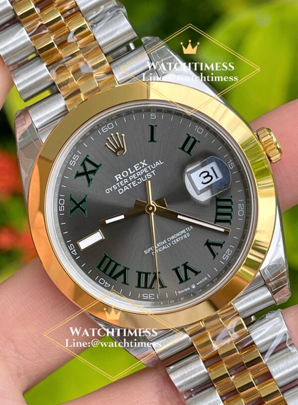 ️Rolex Datejust Wimbledon 41mm. Yellow Gold Ref.126300 Vsf Factory - Image 6
