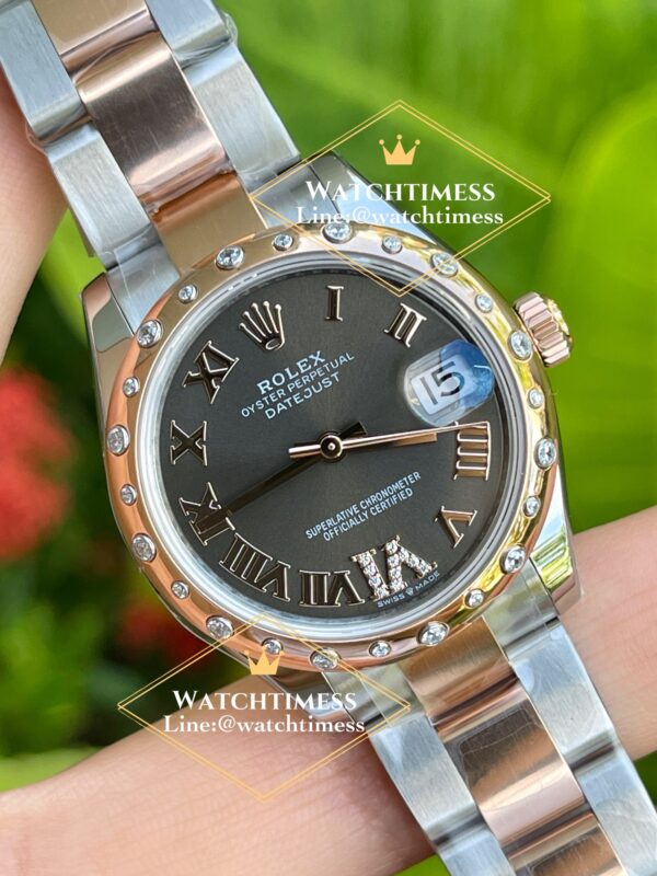 Rolex Datejust Grey Roman (Oyster) 31mm. 2K Rosegold Ref.178341 EW Factory 2025 .