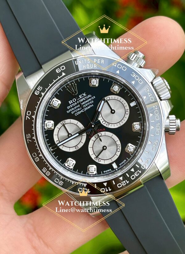 Rolex Daytona Black Diamond Dial 126519LN (Super Clone 4131) 40mm. VSF Factory