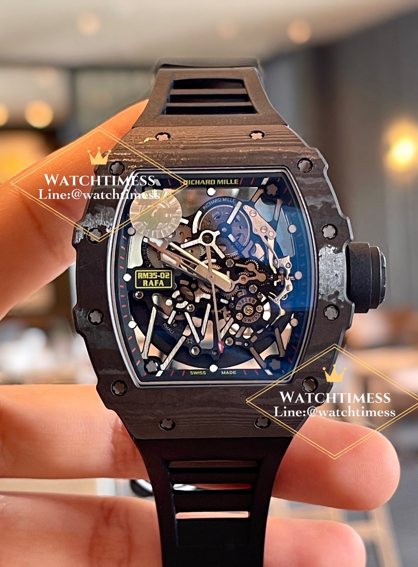 New ZF v.7❗️Richard Mile RM35-02 Rafael Nadal Working Tourbillon Quartz ZF V.7 Factory