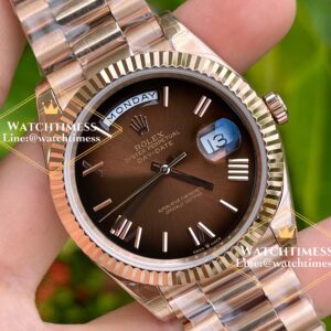 Rolex Day-Date 40mm. Chocolate dial, Rosegold Ref.228235 Gs Factory