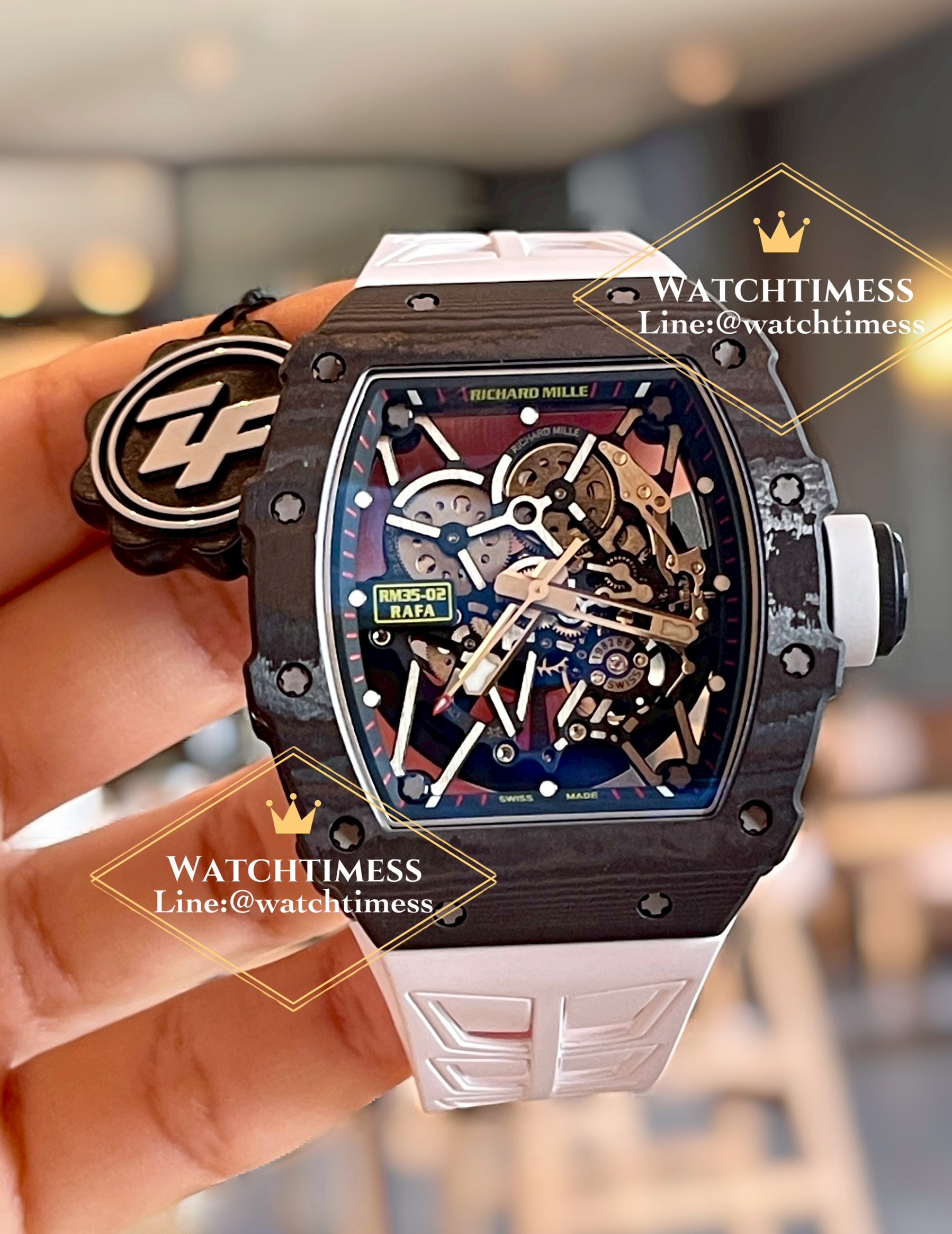 New ZF v.7❗️Richard Mile RM35-02 Rafael Nadal Working Tourbillon White Quartz ZF V.7 Factory - Image 3