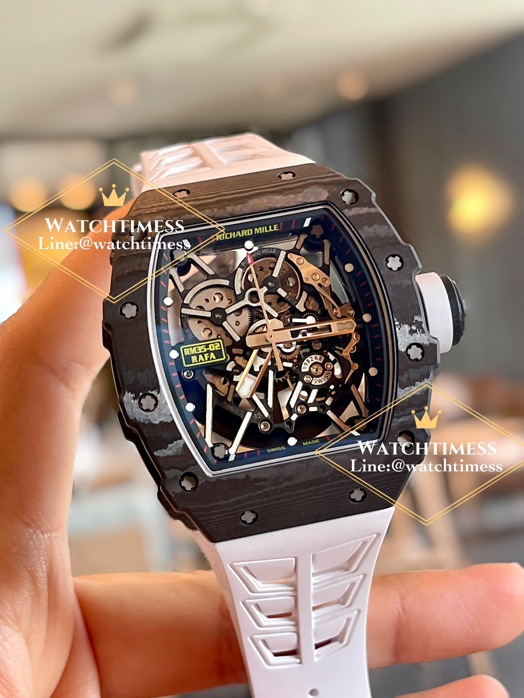 New ZF v.7❗️Richard Mile RM35-02 Rafael Nadal Working Tourbillon White Quartz ZF V.7 Factory - Image 5