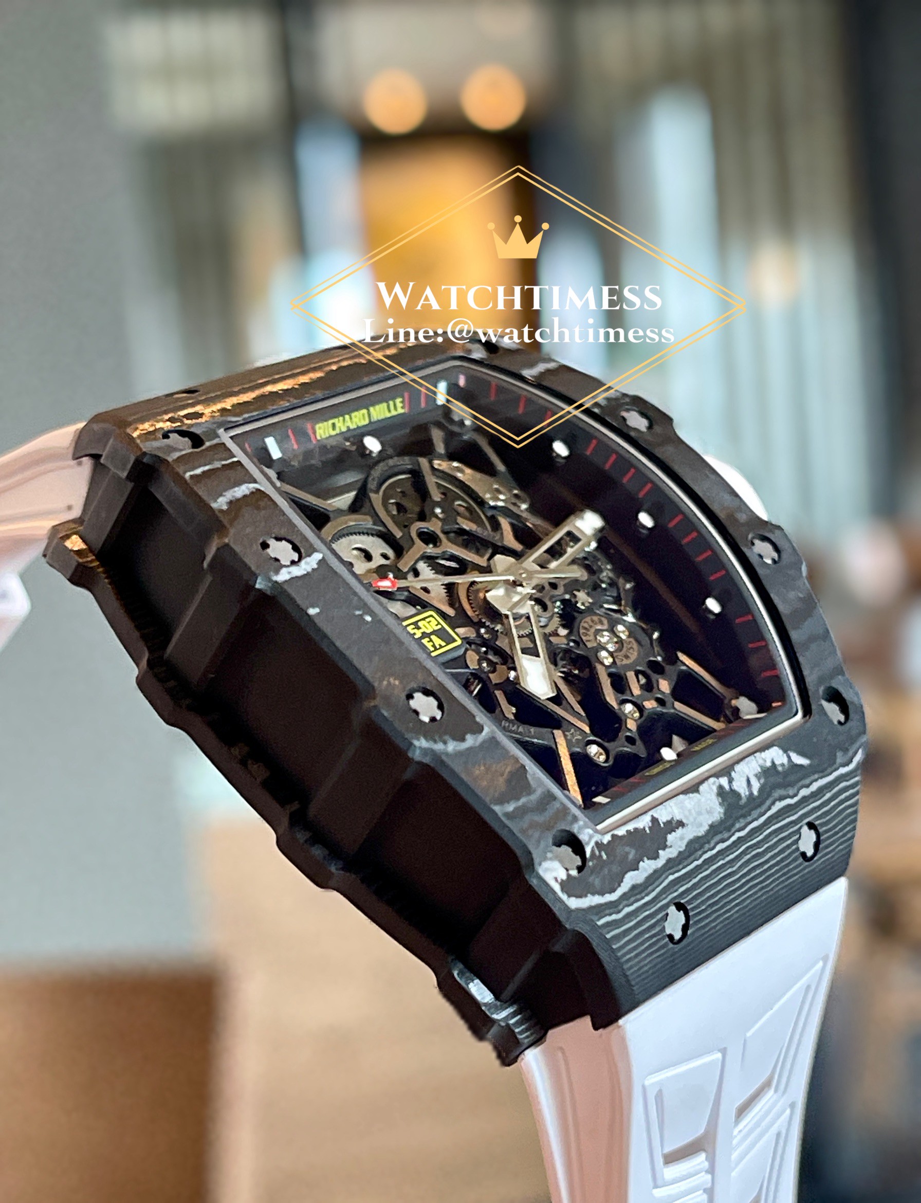 New ZF v.7❗️Richard Mile RM35-02 Rafael Nadal Working Tourbillon White Quartz ZF V.7 Factory - Image 6