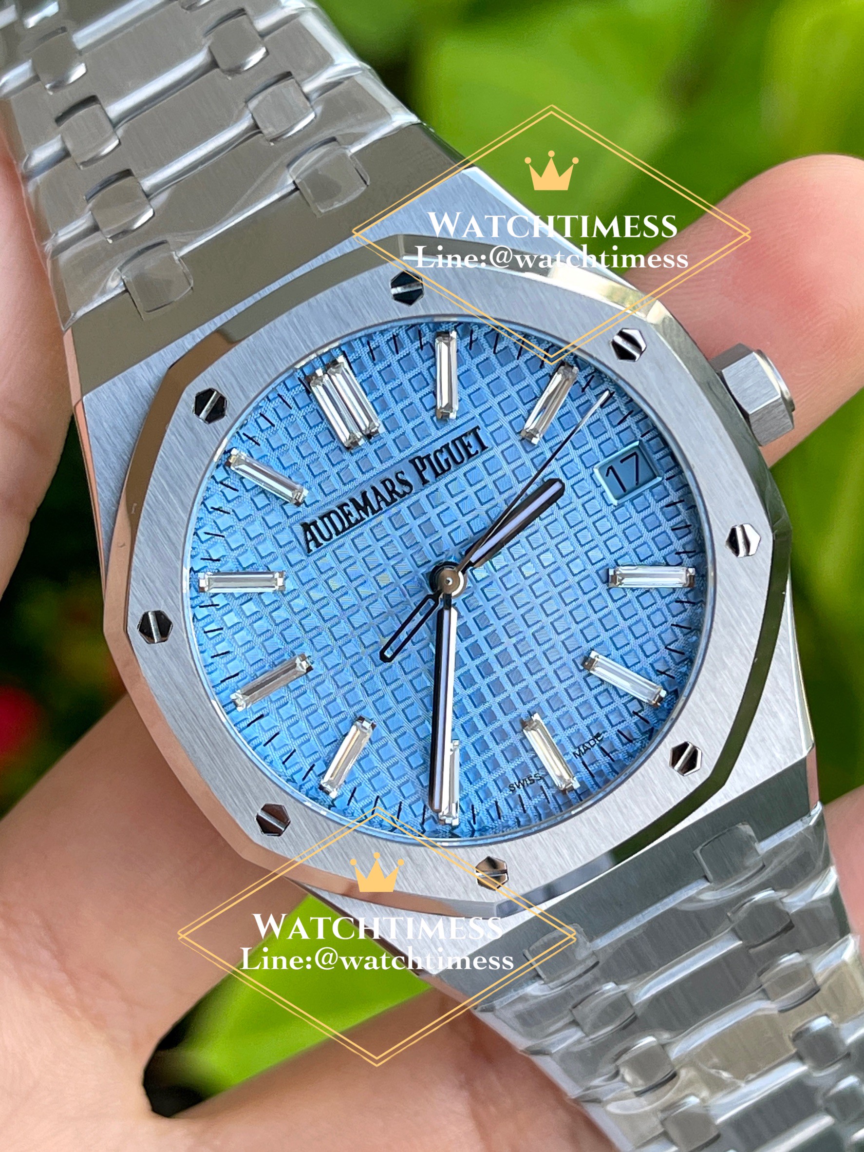 Audemars Piguet Royal Oak “Ice Blue” Baguette Dial Limited Edition ZF Factory