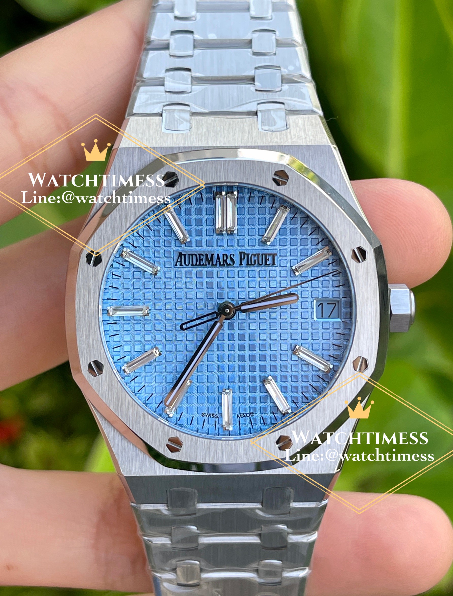 Audemars Piguet Royal Oak “Ice Blue” Baguette Dial Limited Edition ZF Factory - Image 3