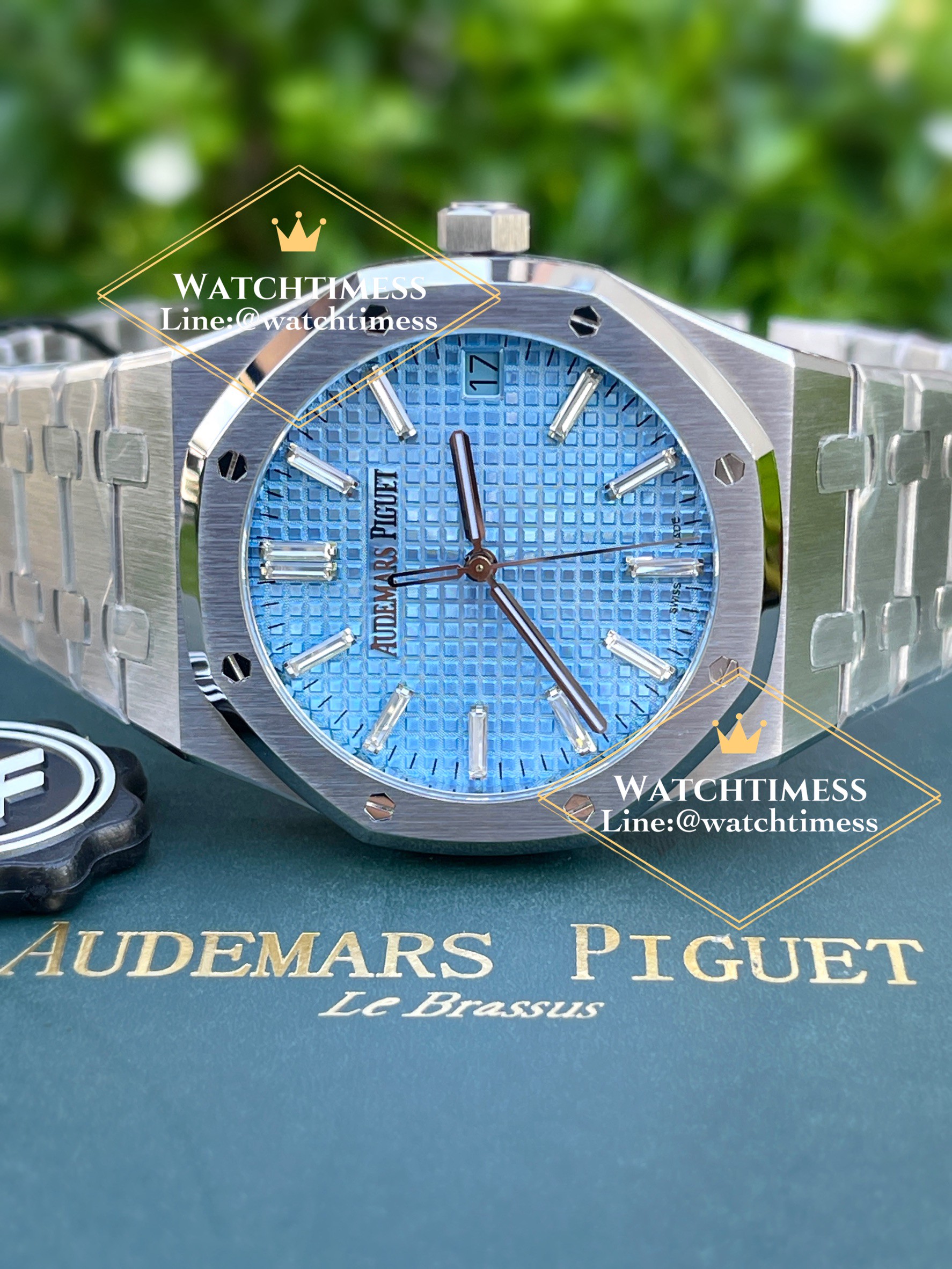 Audemars Piguet Royal Oak “Ice Blue” Baguette Dial Limited Edition ZF Factory - Image 4