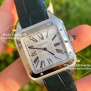 Cartier Santos Dumont Large 43.5x31.4mm. Silver Dial Quartz WSSA0022 1:1 F1 Factory